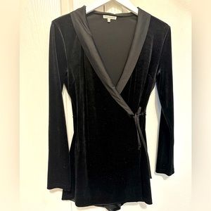 Tuxedo Style Black Romper/Skort (EUC)